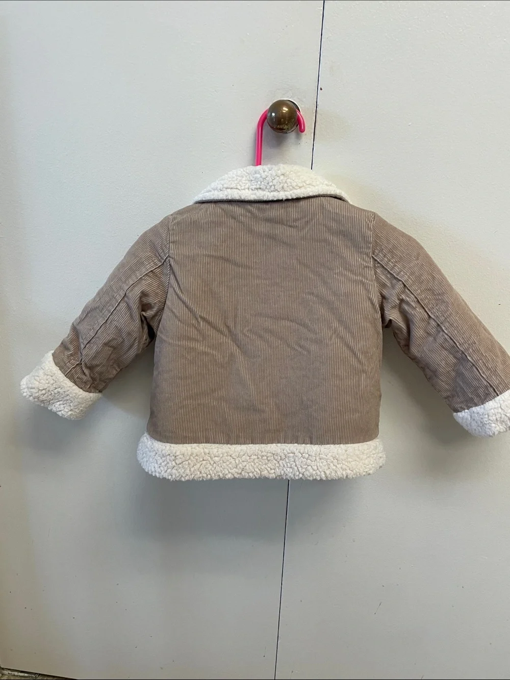 OshKosh B'gosh Cream Sherpa-Lined Corduroy Jacket